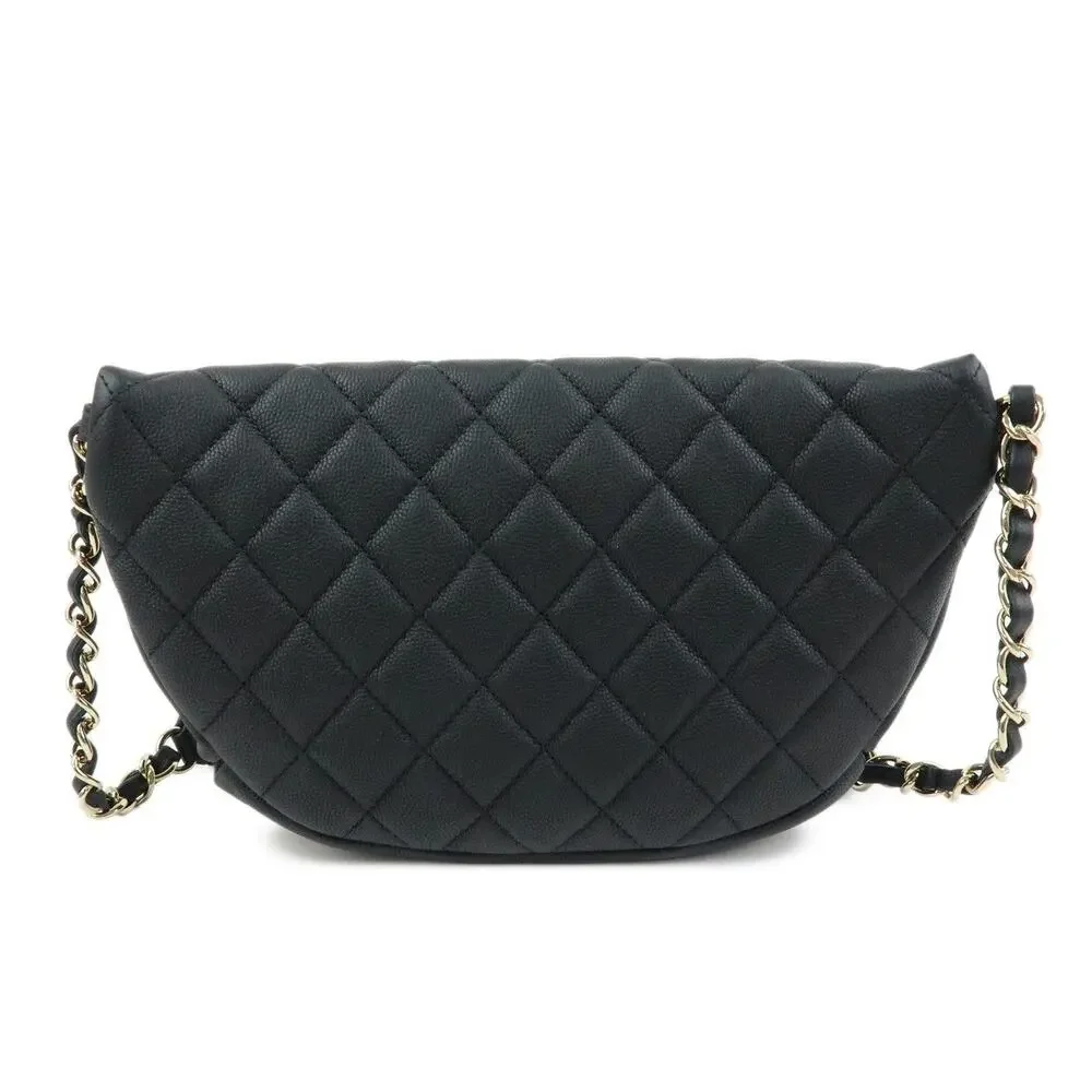 Chanel Matelasse Caviar Leather Belt Bag Black